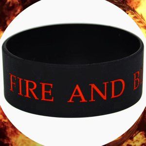 (1) Game of Thrones Bracelet Wristband House of Dragon Targaryan Fire & Blood